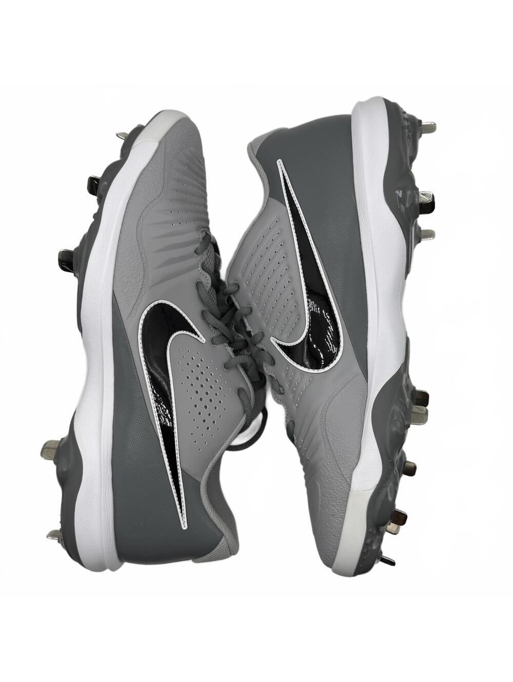 Nike Alpha Huarache 3 Varsity Low Mens Sz 12.5 Light Smoke Grey Black CT0829-023